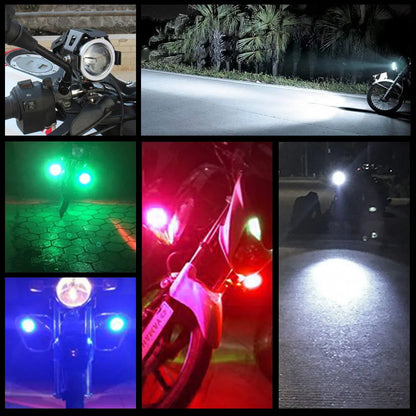 2×LED Angel Eye Mini Motorcycle Headlight Auxiliar Driving Lamp led flashlight Motorbike Front Spotlight ATV Scooter Accessories