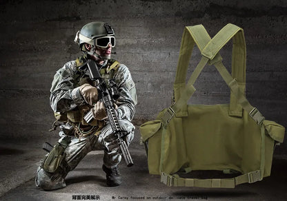 Tactical Vest MOLLE CS Training Equipment Hunting Chest Vest Security Quick Release AK Belly Pocket Vest Hunting Equipment