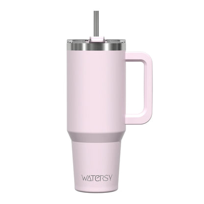591ml Stainless Steel Insulated Cup 20oz Tumbler with Handle and Straw Keep Cold and Hot Thermal Mug Portable Car Travel Mug