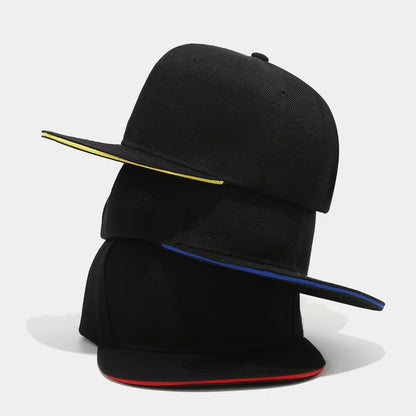1PC Flat Brim Snapback Cap Fashion Hip Hop Baseball Hat Unisex Outdoor Trucker Caps Trendy Leisure Sun Hats gorras