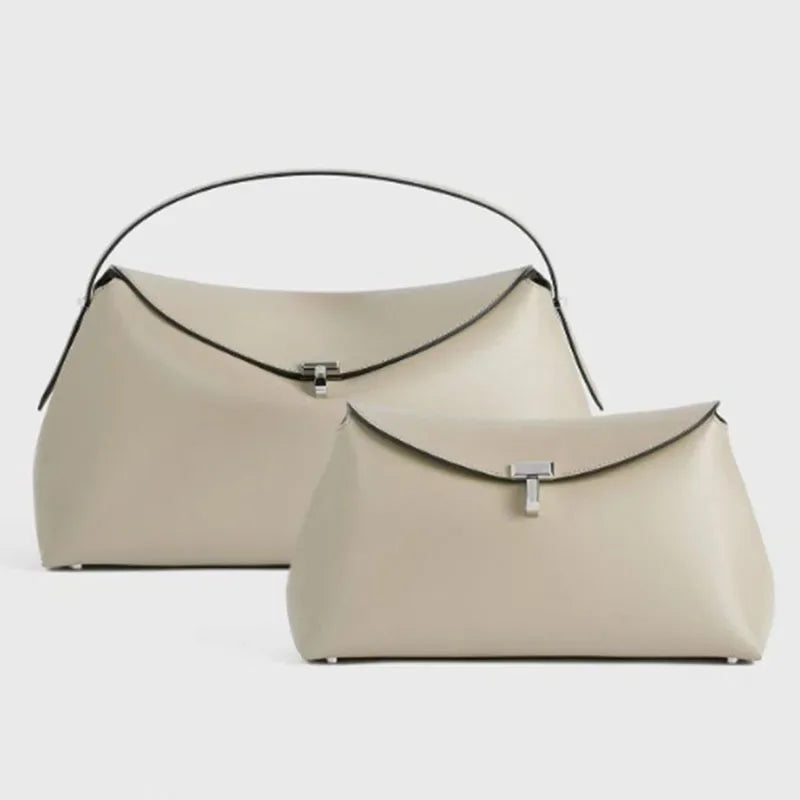 High Quality Messenger Bag 2025 New Large-capacity Fashion Light Luxury Niche Cowhide One-shoulder Commuter Female Bag