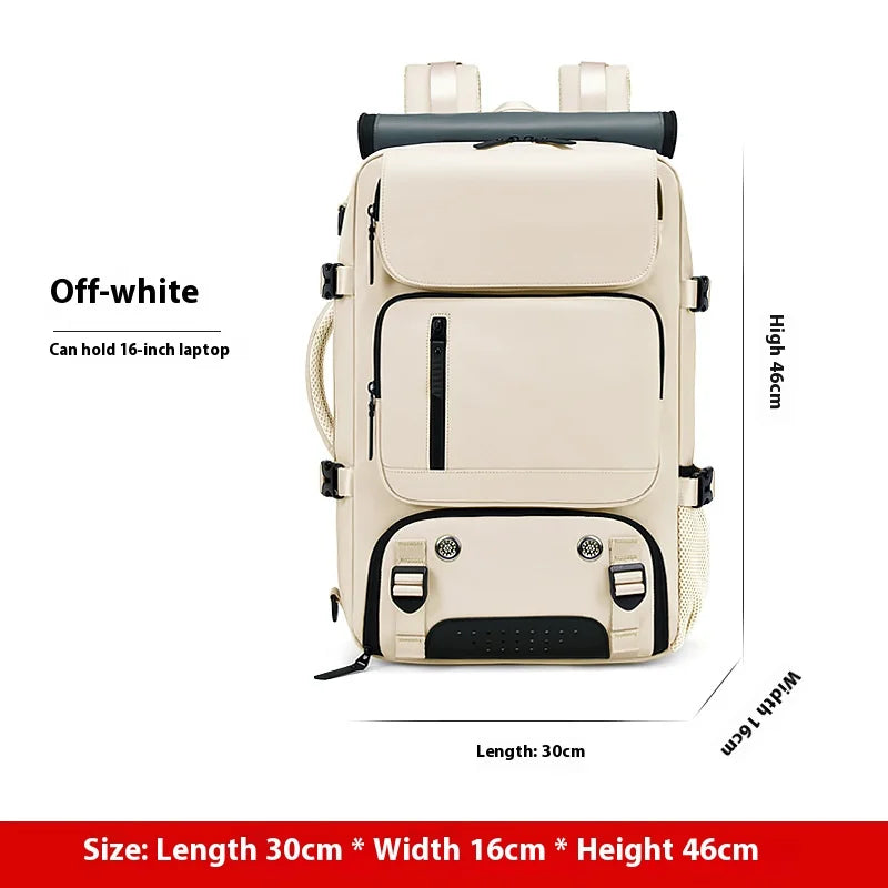 Large Travel Backpack Boardable Backpack USB Charging Waterproof Outdoor Travel Backpack Independent Shoe Compartment