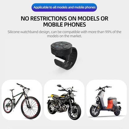 Wireless Remote Control for Motorcycle Helmet Earphone Bluetooth-compatible5.3 Bike Handlebar Media Controller Buttons