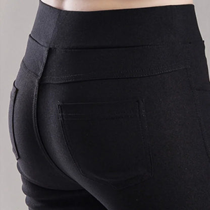 Fashion Women Solid Straight Pants Elegant Summer Elastic Stretch Skinny Legging Pencil Pant Casual Office Lady Chic Trousers