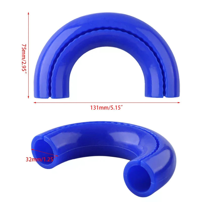 1 Pair Cars Exterior Accessories D-Ring Towing Hook Sleeve For F150 2004-2024 Red D Ring Towing Hook Sleeve
