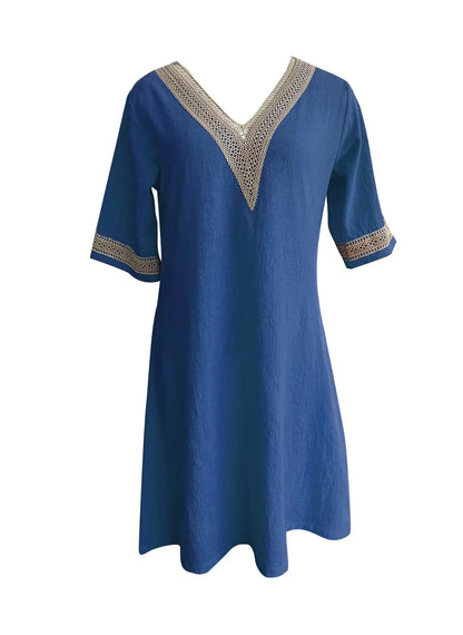 Casual Fashion Clothes Elegant Cotton Linen Dress for Women Summer Dress Women Clothing Vintage Streetwear Ethnic Style Y2k