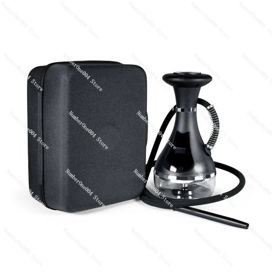 New Luxury Electric Hookah Portable High Quality Smoking Shisha Hookah Set LED Material Hookah