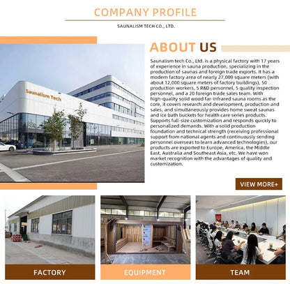 Customization Factory Customization Backyard   Sauna Outdoor with Shower  Authentic  Dry Wet Steam Sauna Room Shower Room 2-4 Pe