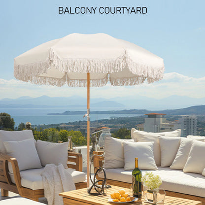 Patio Umbrella 8 Fiberglass Ribs UV Proof Large Outdoor Table Umbrella Garden Deck Backyard Pool Beach Sun Umbrellas