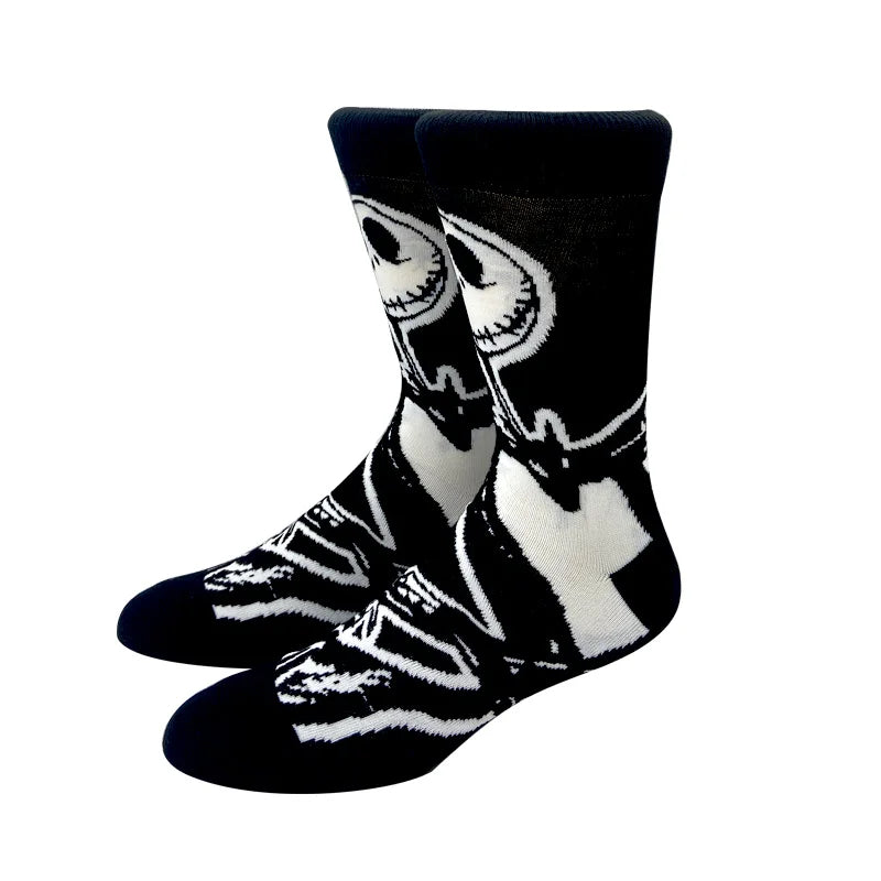 2023 New Anime Marvel Men Socks Long Sock Men‘s Knee-High Couples cosplay Sock Personality Hip Hop Harajuku Funny Sock for Women