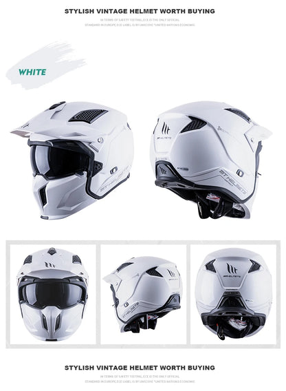 MT New Full Face Helmet Motorcycle Helmets Modular High Quality DOT ECE Approved Personality Off Road Moto Helmets Fashion