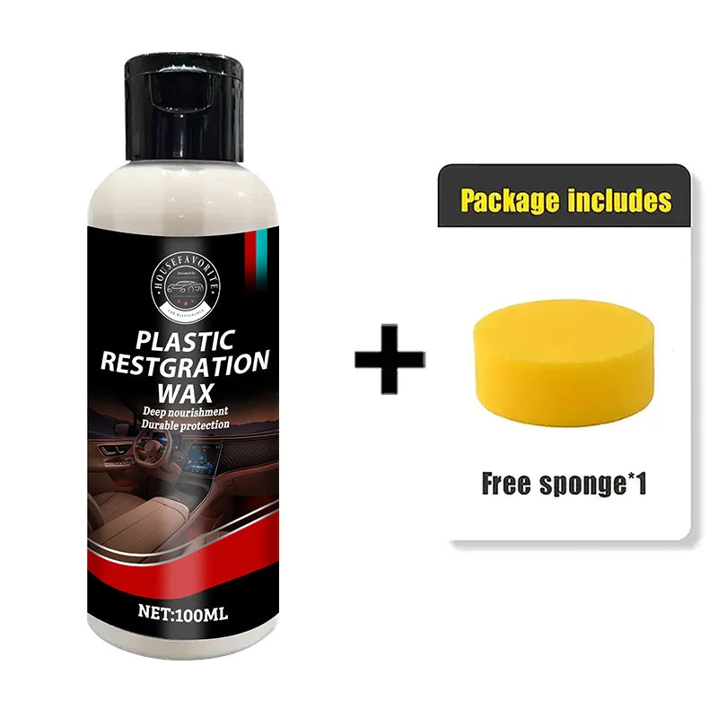 Car Plastic Restorer Back To Black Gloss Plastic Renovator Longlasting Coating Leather Restore Auto Polish Cleaning Products