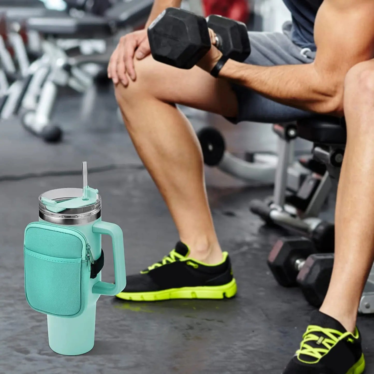 Thermal Mug 1200ml 40oz Handle Tumbler Insulated Car Travel Mug Vacuum Sublimation Stainless Steel H2.0 Flow State Tumbler Cup