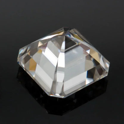 Moissanite Stone Asscher Cut D Color VVS1 Gemstone Lab Grown Diamond for Advanced Jewelry Making Materials with  Certificate