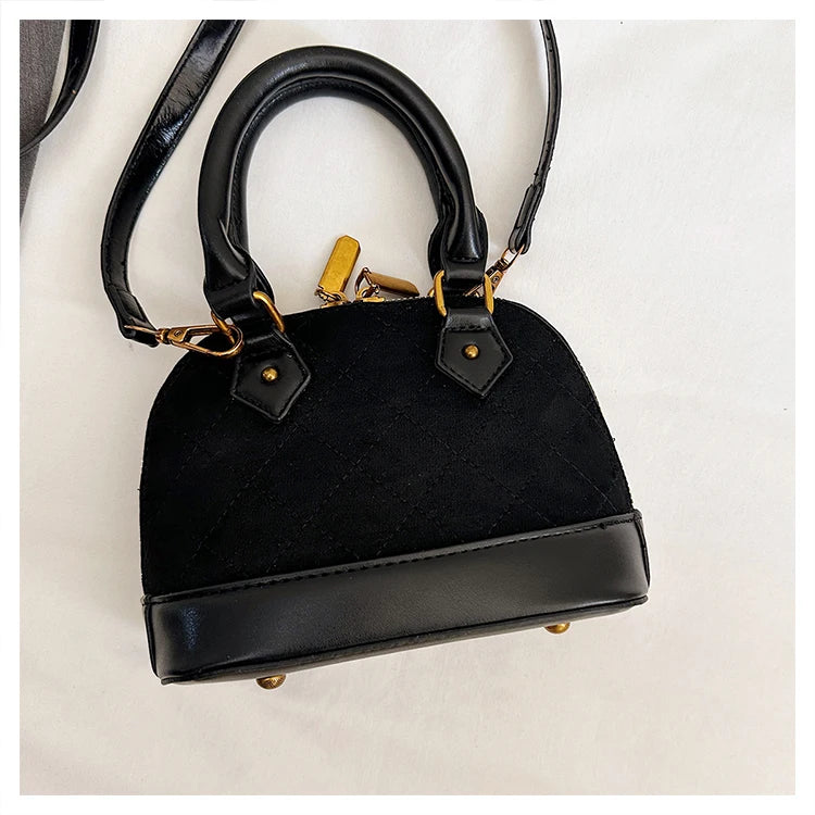 Trend Luxury Designer Ladies Handbag Women's Vintage PU Leather Shell Bag Casual Crossbody Bags for Women Shoulder Bag for Phone