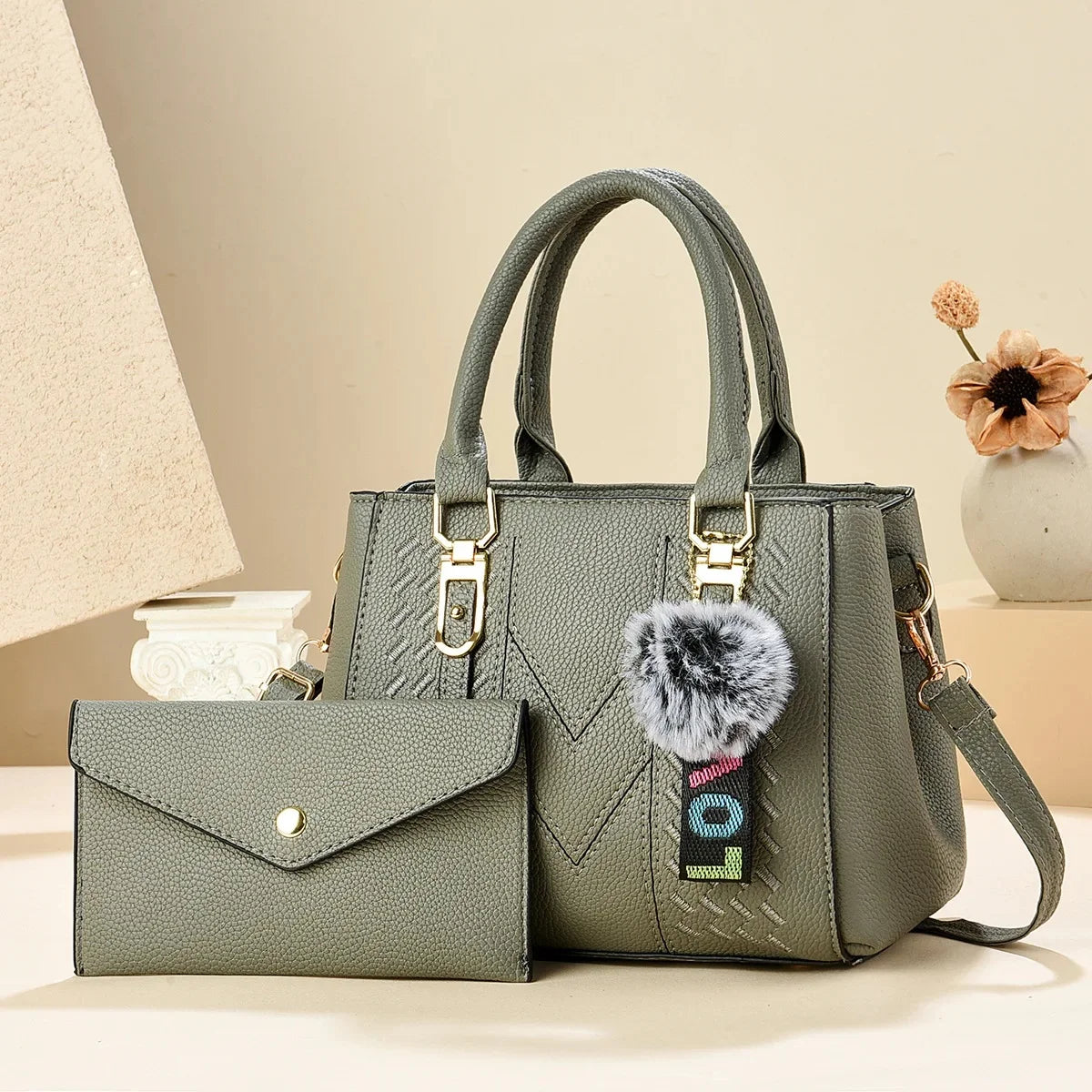 Fashionable Embroidered Large Capacity Women's Handbag Hot Sale Of The Season New Korean Style Handbag Shoulder Bag Tassel Penda