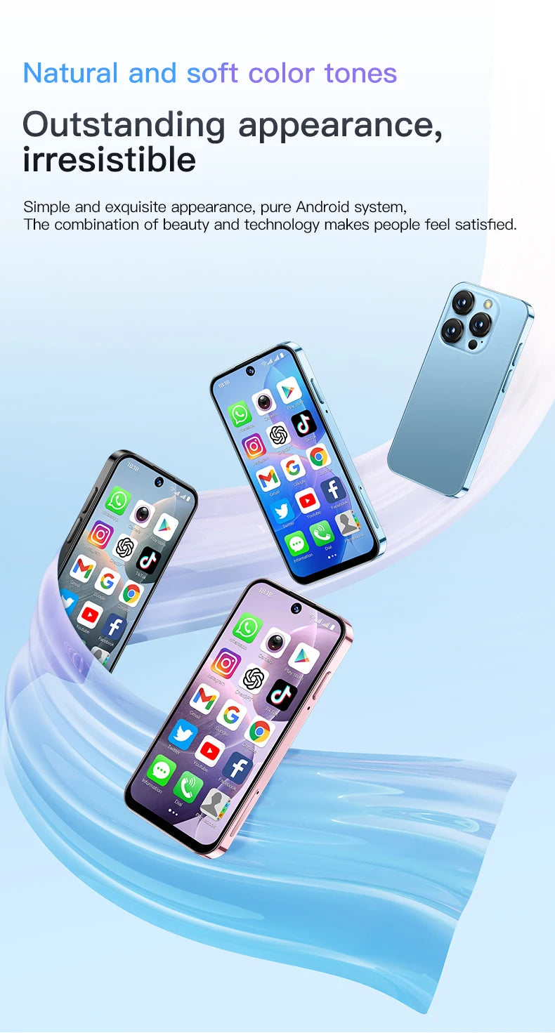 SOYES XS19 3.88" Mini Smartphone 2GB RAM 16GB ROM Android10.0 Face Recognition Unlock 3G Small Mobile Phone