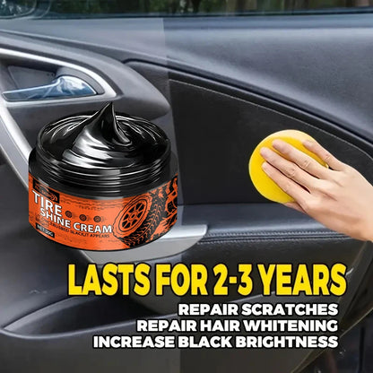 Car interior scratch repair cream - Car scratch repair   Tire gloss repair, black interior and dashboard plastic surface repair