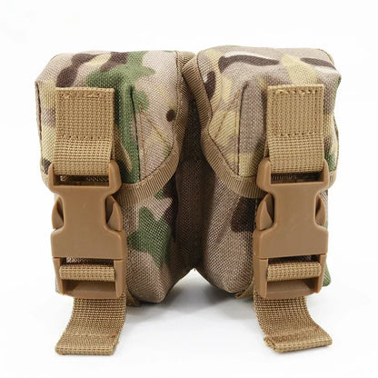 Tactical Pouch Double Frag Grenade Pack Molle EDC Tool Bag Accessory Pouch Shooting Hunting Airsoft Equipment Military Gear