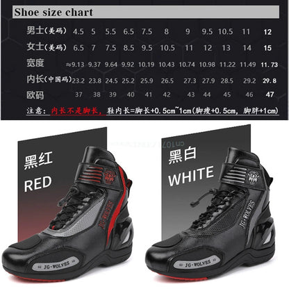 Motorcycle Riding Boots Men Women Knight Outdoor Waterproof Sneakers Shoes Off-road Professional Leisure Protective Riding Boots