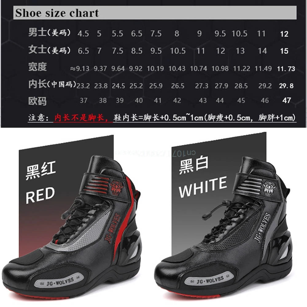 Boots For Motorcyclist Man Women Waterproof Enduro Motorcycle Boots Motorcycle Shoes Moto Hombre Anti-Fall Riding Short Boots