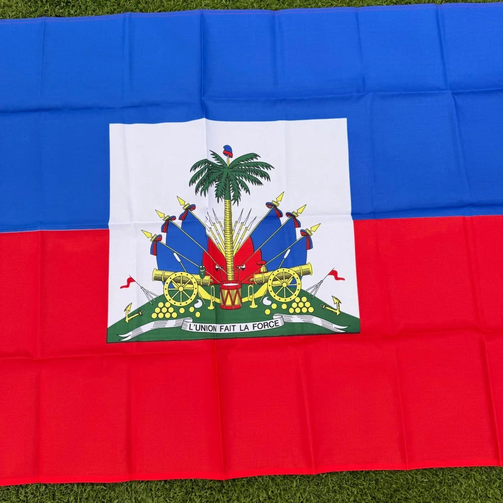 Haiti Flag 150x90cm Large 3x5 FT Haitian National Flag Polyester Double Stitched Outdoor Indoor Decoration