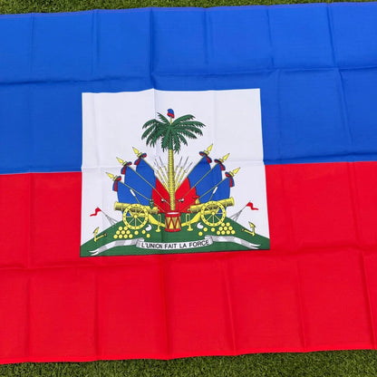 Haiti Flag 150x90cm Large 3x5 FT Haitian National Flag Polyester Double Stitched Outdoor Indoor Decoration