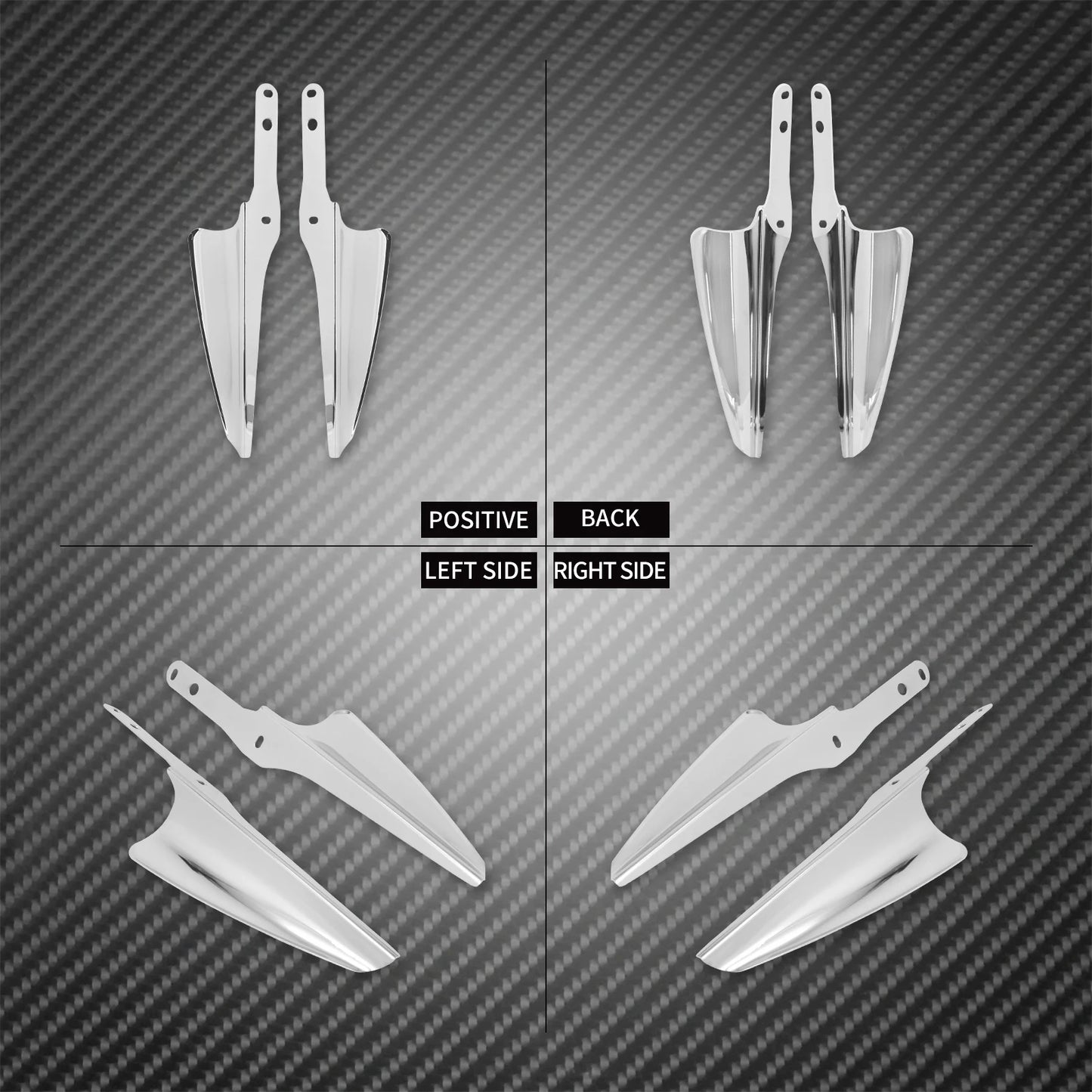 Motorcycle Front Fork Windscreen Deflectors Wind Mount Fairing For Harley Touring Electra Glide FLTX FLHXS Road King FLHR 95-22