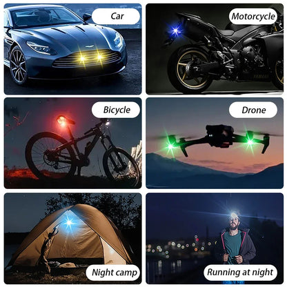 Wireless Car Atmosphere Light LED Strobe Lights Warning Lights RGB Led Aircraft Strobe Lights Car Motorcycle LED Lamp