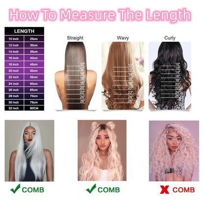New Lace Front Glueless Wig Platinum Ash Blonde Balayage Colored Wig Heat Resistant Luxury Human Hair Synthetic Blended Fiber
