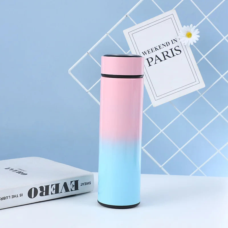 Smart Touch Temperature Display Stainless Steel Vacuum Insulated Tumbler with Gradient Color for Christmas Gift Travel Drinkware