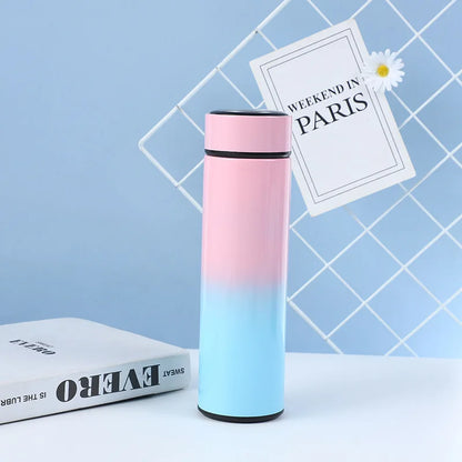 Smart Touch Temperature Display Stainless Steel Vacuum Insulated Tumbler with Gradient Color for Christmas Gift Travel Drinkware