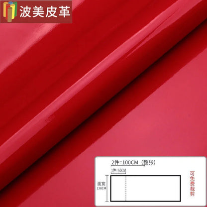 Pvc Patent Leather Fabric By The Meter for Jacket Skirt Bag Clothes Diy Sewing Cloth Waterproof Slightly Hard Wearable Glossy