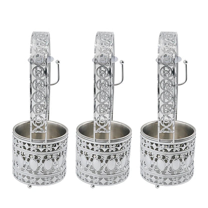 Silver Hookah Charcoal Holder Basket Stainless Steel Shisha Hookahs Shisha Carbon Basket for Hookah Chicha Narguile Accessories