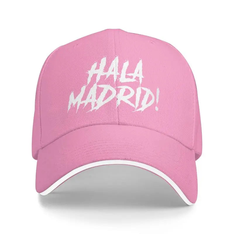 Hala Madrid Letters Print Sandwich Baseball Cap Unisex Casual Sun Bucket Cap Men Adjustable Snapback Hat Golf Hats
