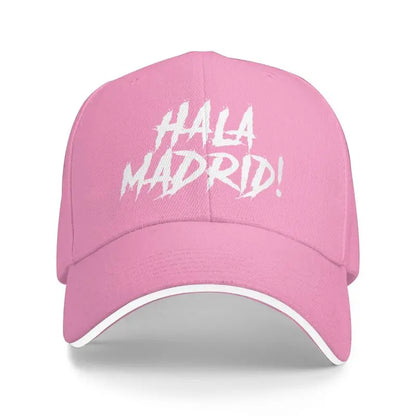 Hala Madrid Letters Print Sandwich Baseball Cap Unisex Casual Sun Bucket Cap Men Adjustable Snapback Hat Golf Hats