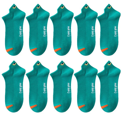 5/10 Pairs Man Short Socks Ankle Boat Socks Breathable Casual Athletic Socks Women Summer Thin Low-Cut Male Socks