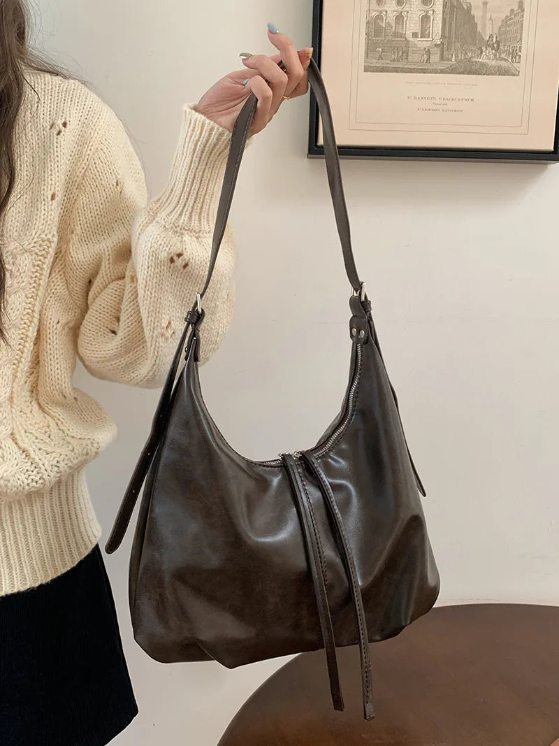 2025 New Retro Underarm Bag Fashion Leisure Large Capacity Shoulder Bag Women's Daily Commuter Bag Crossbody Bag Women's Bag