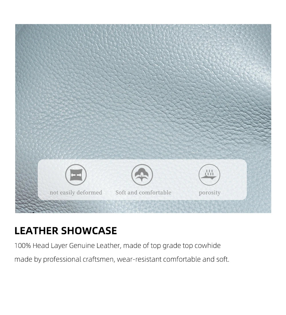 Zency Fashion Genuine Leather Top-handle Bag For Women Luxury Designer Crossbody Bag Zipper Purse Elegant OL Work Bag Tote Sac