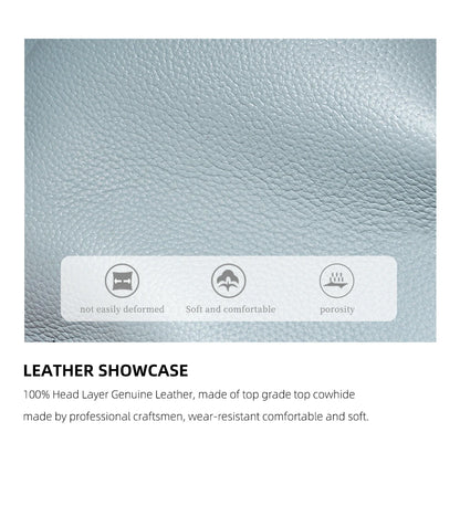 Zency Fashion Genuine Leather Top-handle Bag For Women Luxury Designer Crossbody Bag Zipper Purse Elegant OL Work Bag Tote Sac