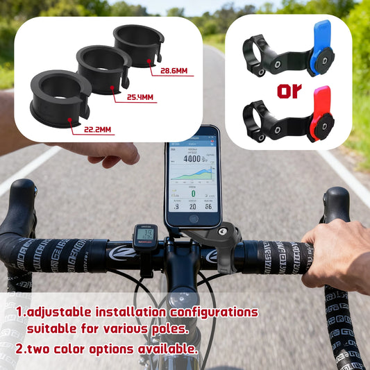 Universal Phone Mount for Motorcycle Bicycle with 360°Rotatable Anti-Shock Suction Cup Adjustable Secure Riding Navigation Suppo