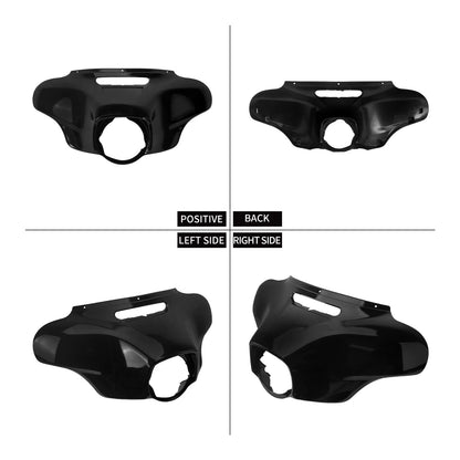 Front Light Batwing Outer Cover Motorcycle Headlight Fairing With LED Lamp For Harley Touring Ultra Limited Street Glide 14-2024