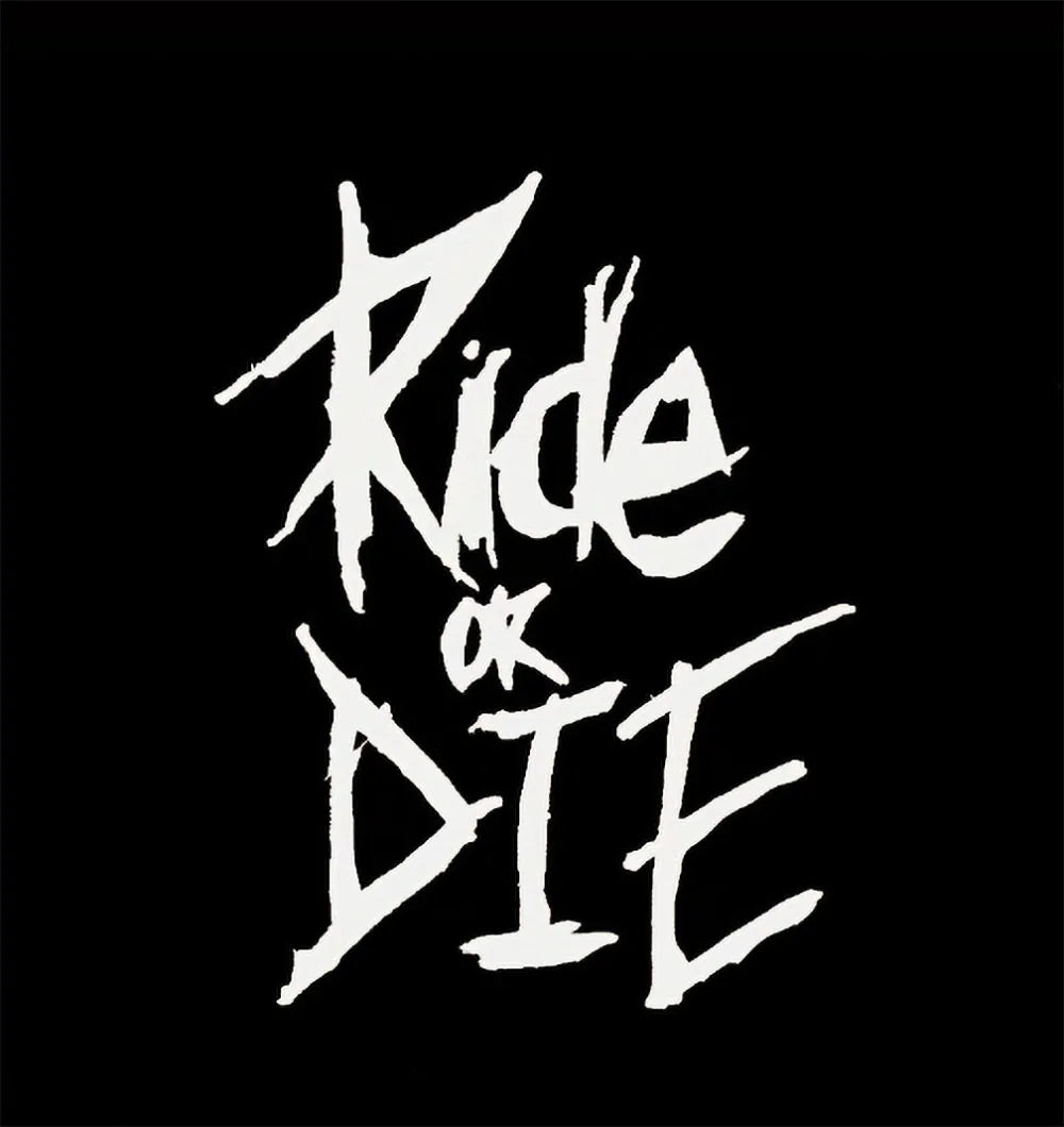 1PC/set Bike Frame Stickers Ride Or Die Top Tube Decals For MTB Bicycle Decorative Frame Bike Car Auto Motorcycle Accessories