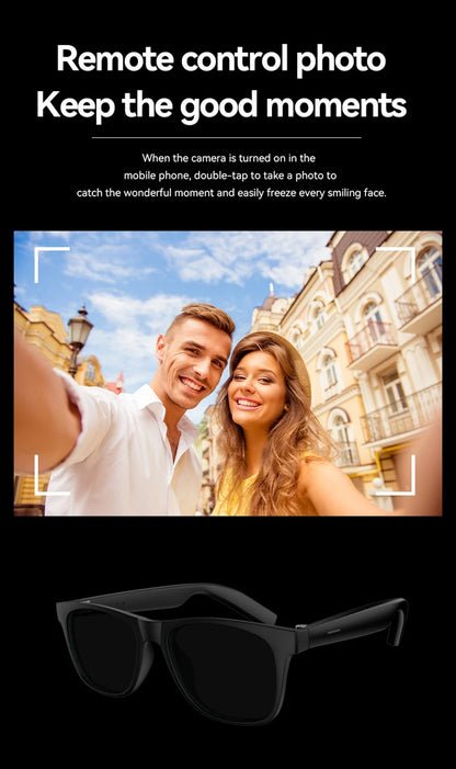 Xiaomi 4K AI Smart Glasses Multifunctional Camera Bluetooth Call Voice Assistant Music Player Translate Photochromic HD Glasses