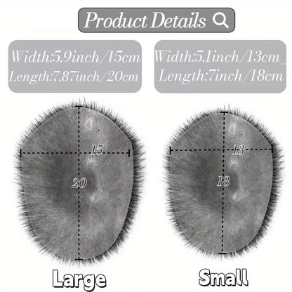 Short Buzz Cut Hair Piece for Man 100% Human Hair Hair Toupee Breathable and Invisible PU Base Biomimetic Scalp Hair Replacement