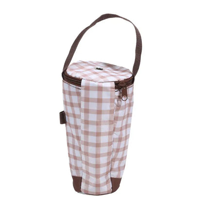 Portable Milk Tea Tote Bag Heat Preservation Bag Carrying Insulated Cup Cover Umbrella Bag Handbag Camping Drinkware Accessories
