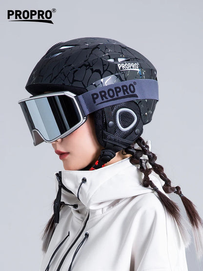 PROPRO Light Ski Helmet With Safety professional Ski Snowboard   motorcycle Integrally-Molded Skiing Snow Husband Men Women