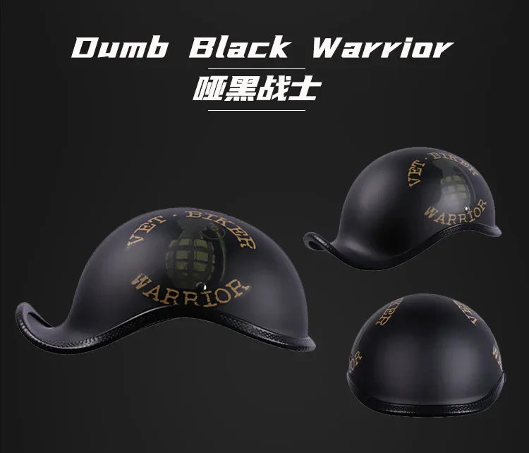 Retro Motorcycle Half Helmet Fashion Bailer for Scooter Safety Helm Spring Summer Capacetes De Moto
