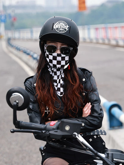 Summer breathable retro cruise motorcycle helmet for men and women electric motorcycle half helmet day American pedal scoop helm