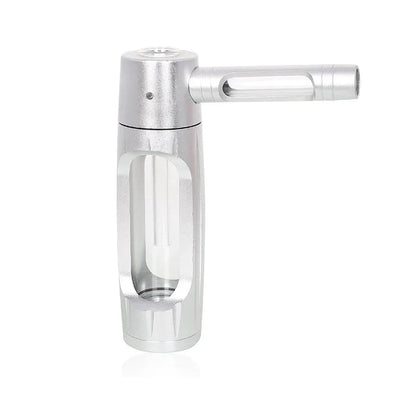 6″ Metal Aluminum Glass Bubbler Water Pipe Mini Smoking Bottle Portable Hookah Shisha Tube Filter (Ship within 24 hours)
